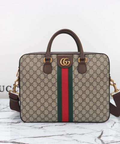 Replica Gucci Briefcase Canvas Beige