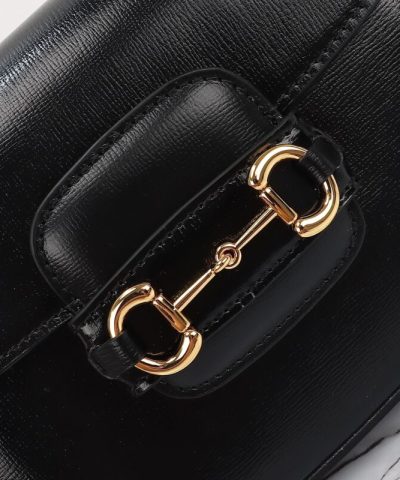 Replica Gucci Horsebit 1955 Double G Mini Black - premium superclone handbag
