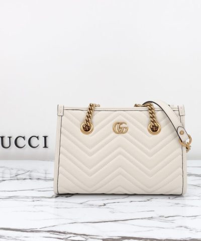 Replica Gucci GG Marmont Tote White - 1:1 premium replica handbag