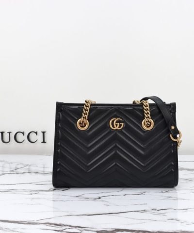 Replica Gucci GG Marmont Tote Black