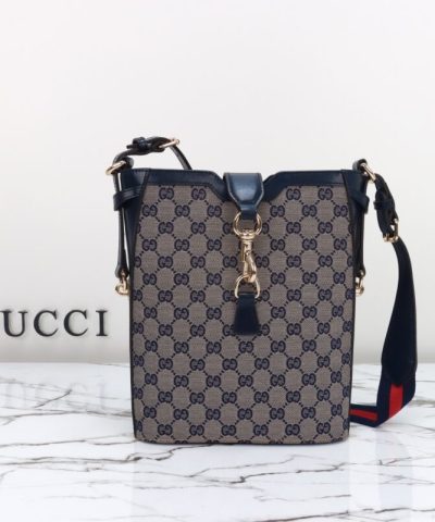 Replica Gucci Medium Bucket Blue