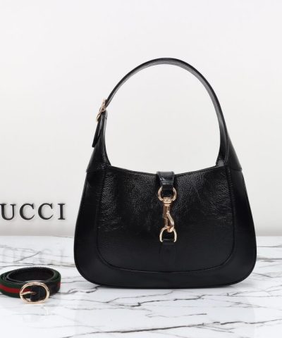 Replica Gucci G Jackie Small Patent Black - elite factory replica handbag