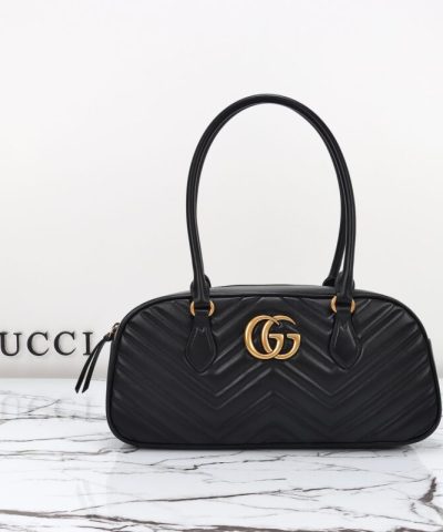 Replica Gucci Marmont Small Top Handle Black