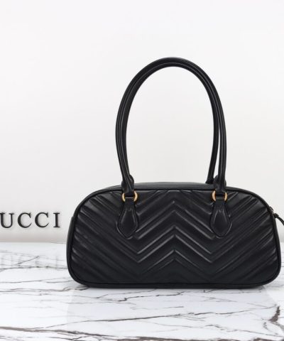 Replica Gucci Marmont Small Top Handle Black