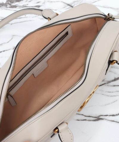 Replica Gucci Marmont Small Top Handle White