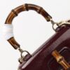 Replica Gucci Bamboo 1947 Patent Bordeaux