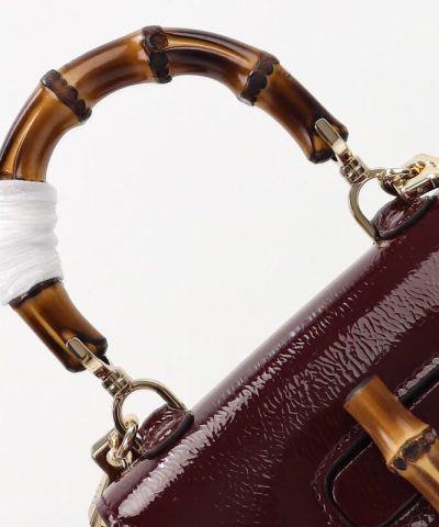 Replica Gucci Bamboo 1947 Patent Bordeaux