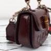 Replica Gucci Bamboo 1947 Patent Bordeaux - high-end replica designer purse