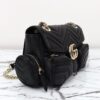 Replica Gucci Marmont 2.0 GG Shoulder Bag Black