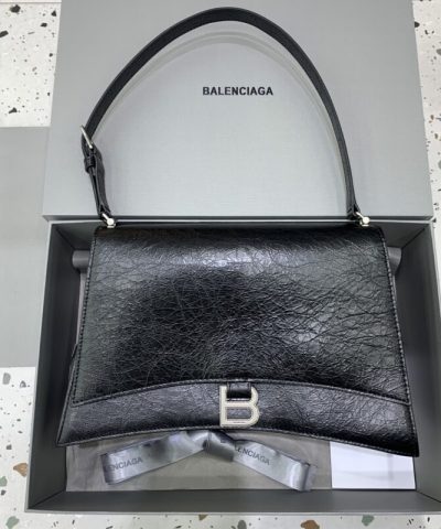 Replica Balenciaga Crush Large Black Silver