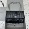 Replica Balenciaga Monaco Black Silver - high-end replica designer purse