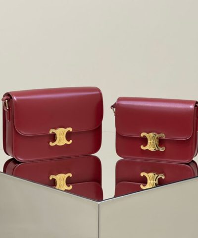 Replica Celine Triomphe Mini Bordeaux
