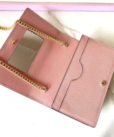 Replica Gucci GG Marmont Chain Bag Pink