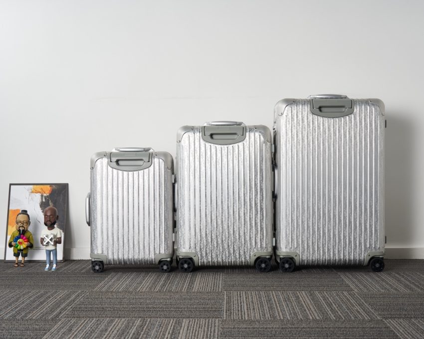 Rimowa & Dior Suitcase Silver - high-end replica designer purse