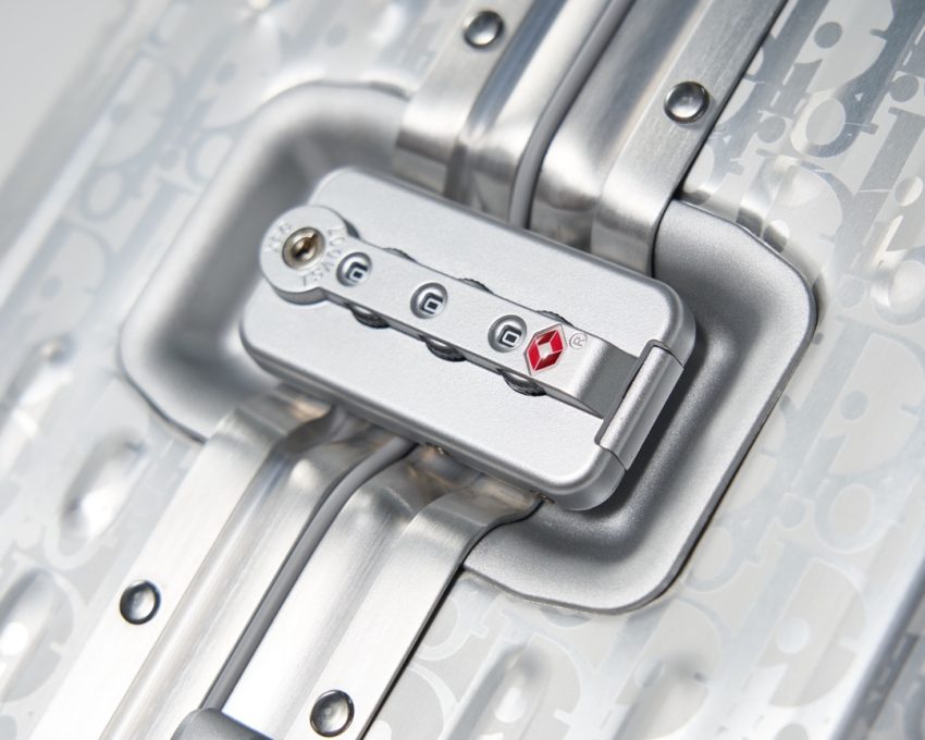 Rimowa & Dior Suitcase Silver - affordable luxury replica bag