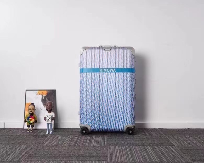 Rimowa & Dior Suitcase Light Blue - 1:1 premium replica handbag