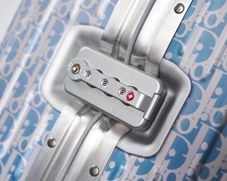 Rimowa & Dior Suitcase Light Blue - designer handbag clone