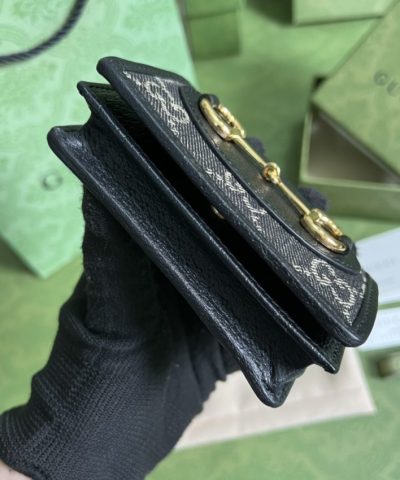 Replica Gucci Horsebit 1955 Wallet Black