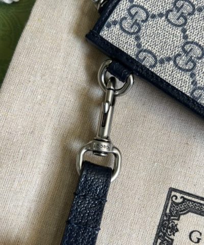 Replica Gucci Ophidia Web Clutch Blue