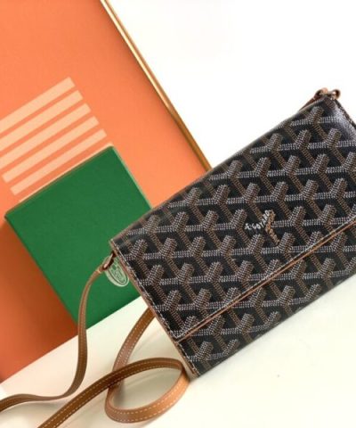 Goyard Varenne Continental Wallet Brown - high-quality designer bag dupe