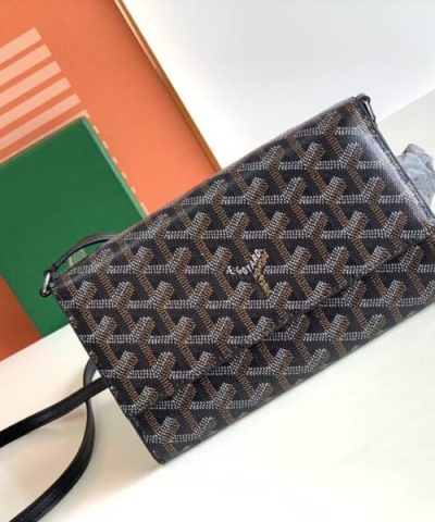 Goyard Varenne Continental Wallet Black - elite factory replica handbag