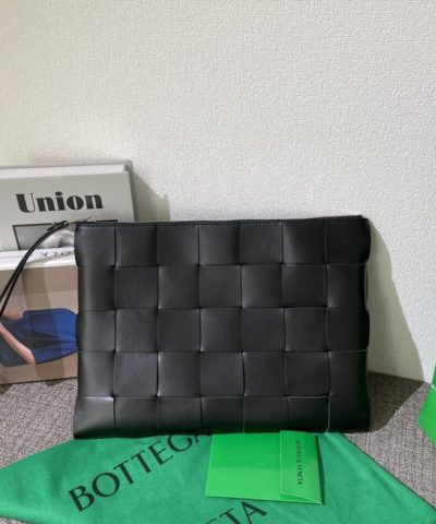 Replica Bottega Veneta Cassette Clutch Black