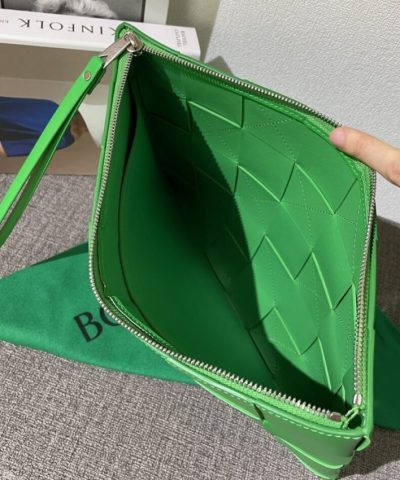 Replica Bottega Veneta Cassette Clutch Green