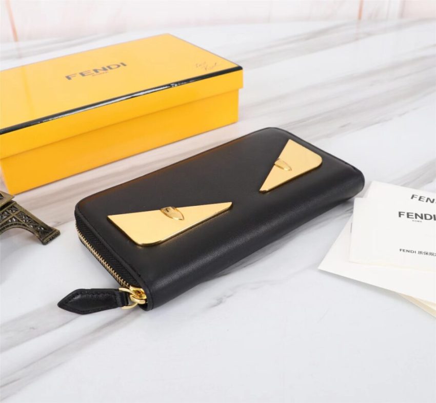 Replica Fendi Yellow Eyes Wallet - 1:1 premium replica handbag