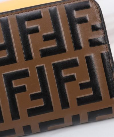 Replica Fendi Ff Brown Wallet