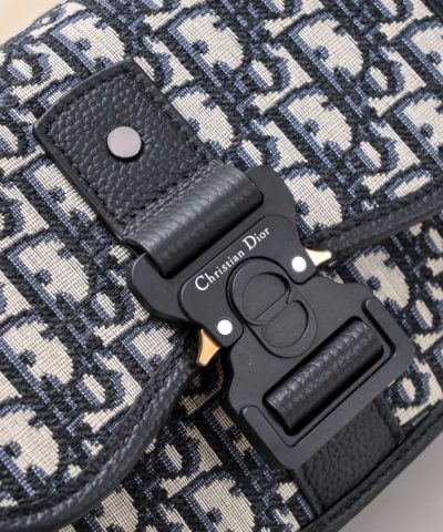 Replica Dior Mini Gallop Bag With Strap White Canvas