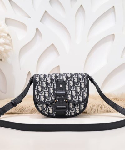Replica Dior Mini Gallop Bag With Strap White Canvas