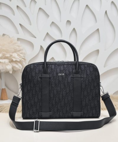 Replica Dior Oblique Briefcase Black