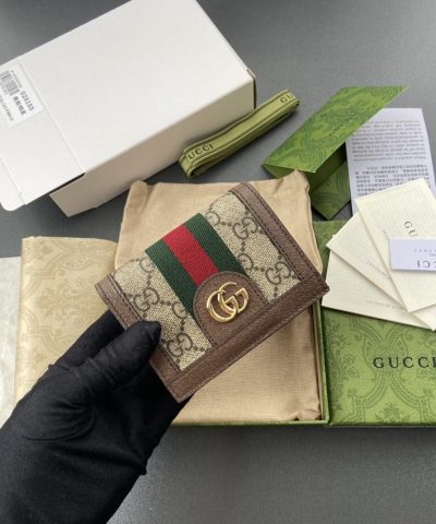 Replica Gucci Ophidia Compact Brown Wallet - high-quality designer bag dupe