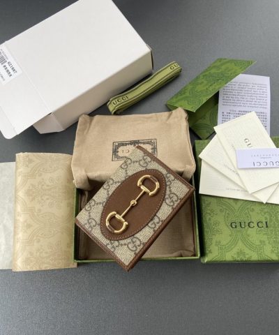 Replica Gucci Horsebit 1955 Wallet Brown - high-end replica designer purse
