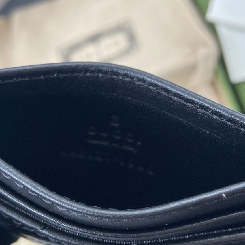 Replica Gucci Marmont Card Holder Black