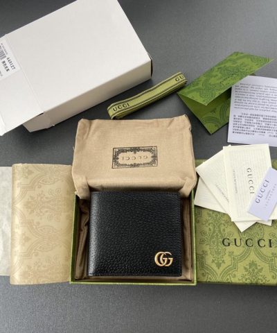 Replica Gucci Marmont Wallet Black