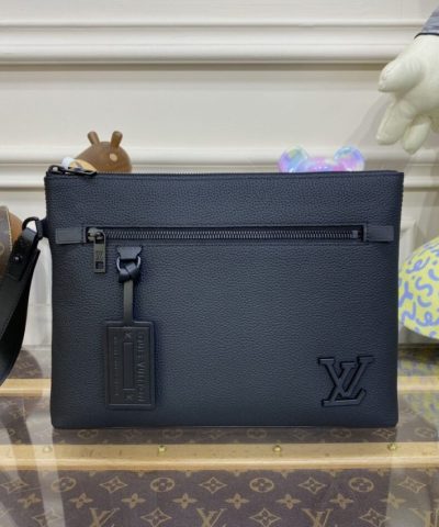 Louis Vuitton Takeoff Pouch Black - high-quality designer bag dupe