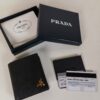 Replica Prada Saffiano Short Wallet Golden