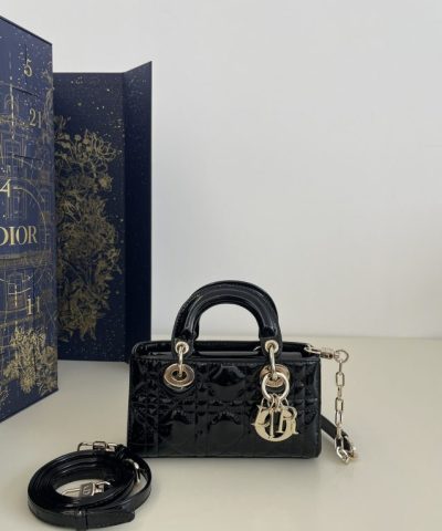 Replica Dior Lady D – Joy Mini Bag Black Patent