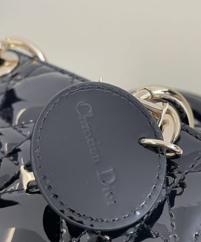 Replica Dior Lady D – Joy Mini Bag Black Patent - 1:1 premium replica handbag