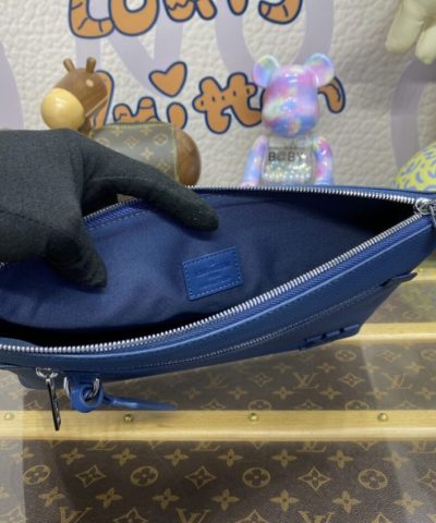 Louis Vuitton Takeoff Pouch Blue - top-grade luxury bag dupe