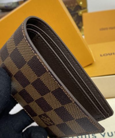 Louis Vuitton Multiple Wallet Brown Grid - top-grade luxury bag dupe