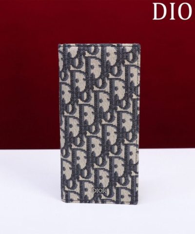 Replica Dior Long Jacquard Wallet White - 1:1 premium replica handbag