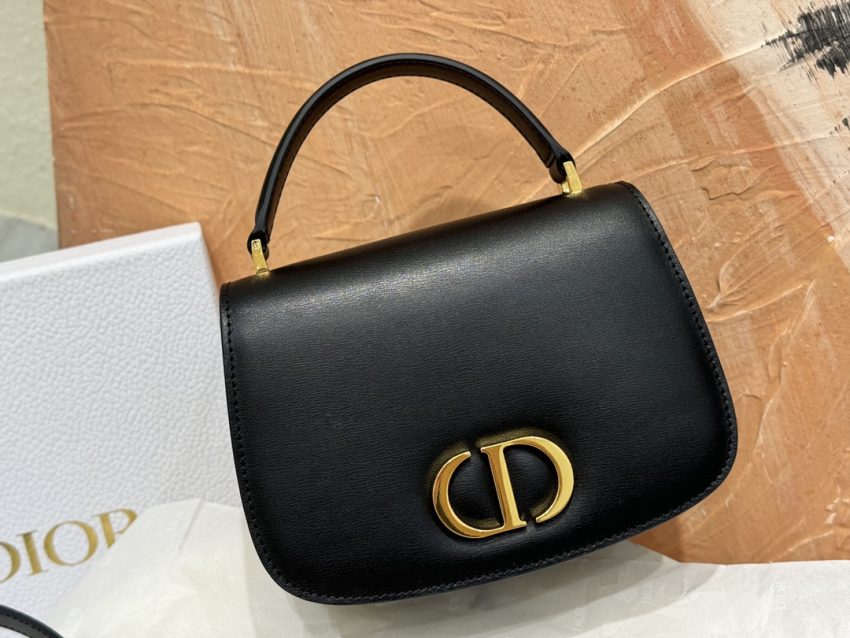 Replica Dior 30 Montaigne Avenue Top Handle Black