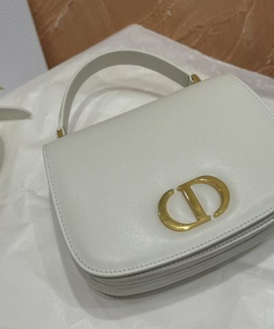 Replica Dior 30 Montaigne Avenue Top Handle White - high-quality designer bag dupe
