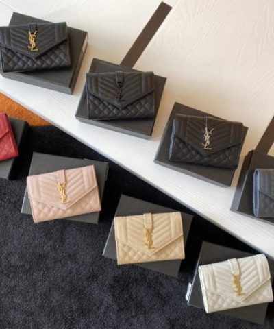 Yves Saint Laurent Envelope Flap Wallet - 1:1 premium replica handbag