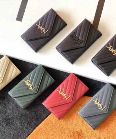 Yves Saint Laurent Large Flap Wallet - affordable luxury replica bag