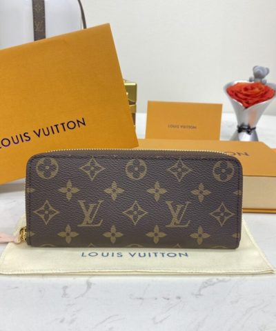 Louis Vuitton Clemence Wallet Brown - premium superclone handbag