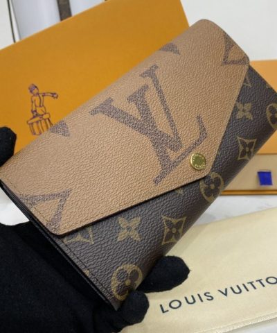 Louis Vuitton Sarah Wallet Light Brown - high-quality designer bag dupe