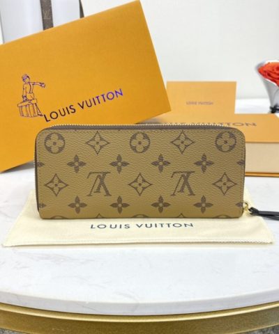 Louis Vuitton Clemence Wallet Light Brown - top-grade luxury bag dupe